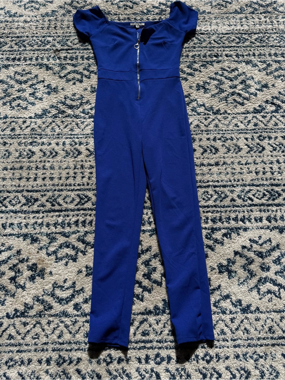 Haute Monde Cobalt Blue Jumpsuit